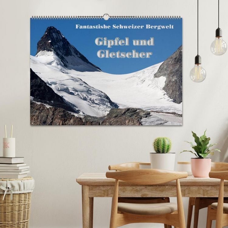 Produktbild: Fantastische Schweizer Bergwelt - Gipfel und Gletscher (Wandkalender 2026 DIN A2 quer), CALVENDO Monatskalender