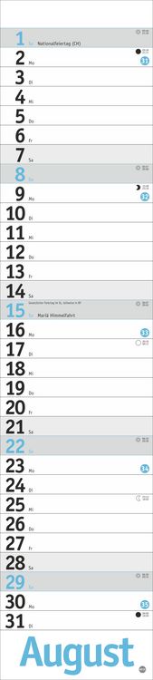 Produktbild: Langplaner, hellblau 2027