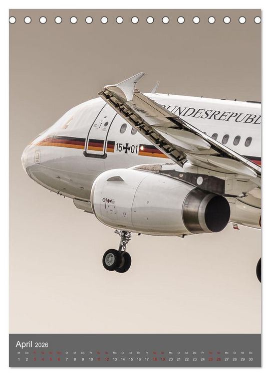 Produktbild: Flugzeuge aus aller Welt (Tischkalender 2026 DIN A5 hoch), CALVENDO Monatskalender