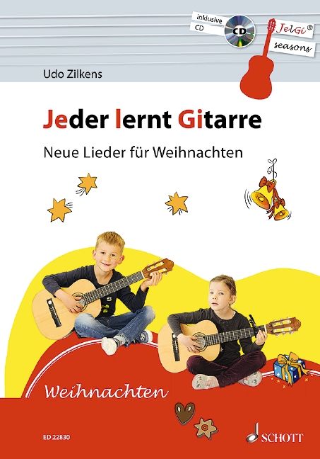 Produktbild: Jeder lernt Gitarre - Neue Lieder f&uuml;r Weihnachten