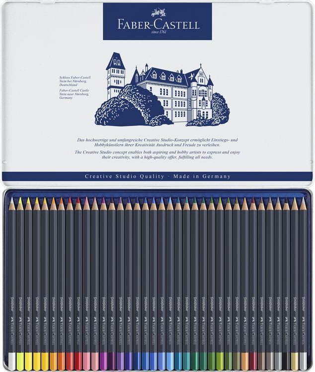 Produktbild: Faber-Castell Farbstifte Goldfaber, 36er Set Metalletui