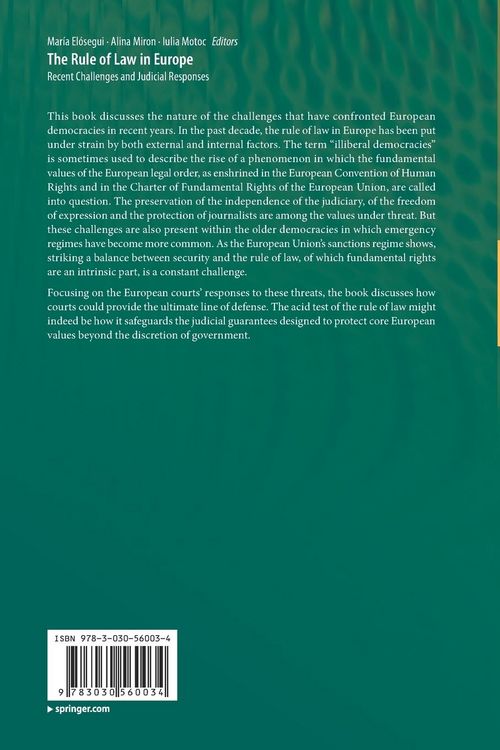 Produktbild: The Rule of Law in Europe