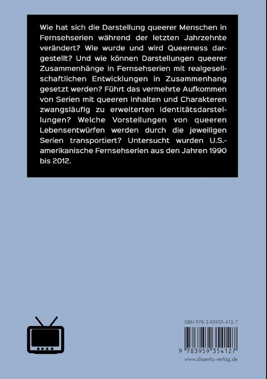 Produktbild: Queer_sehen: Queere Bilder in U.S.-amerikanischen Fernsehserien von 1990-2012