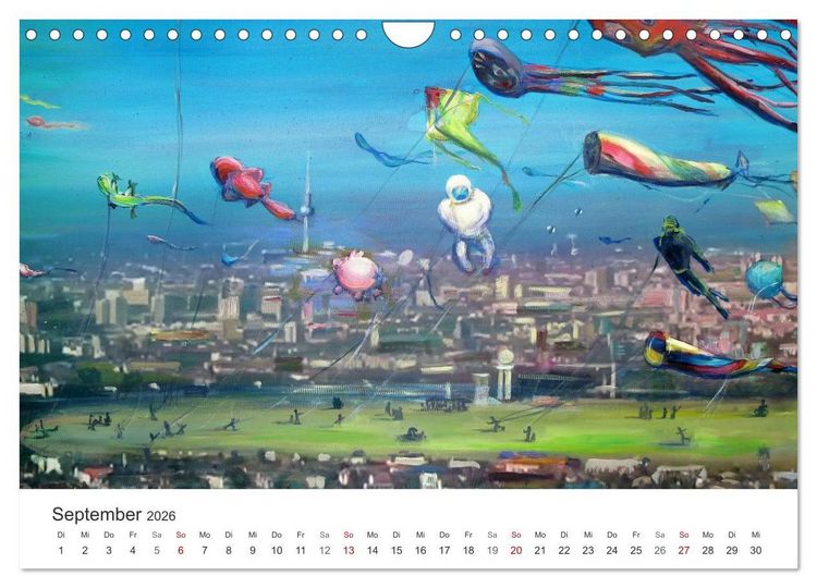 Produktbild: Berlin erlebt und gemalt - Ren&eacute;e K&ouml;nig (Wandkalender 2026 DIN A4 quer), CALVENDO Monatskalender