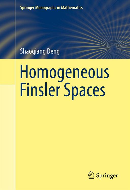 Produktbild: Homogeneous Finsler Spaces