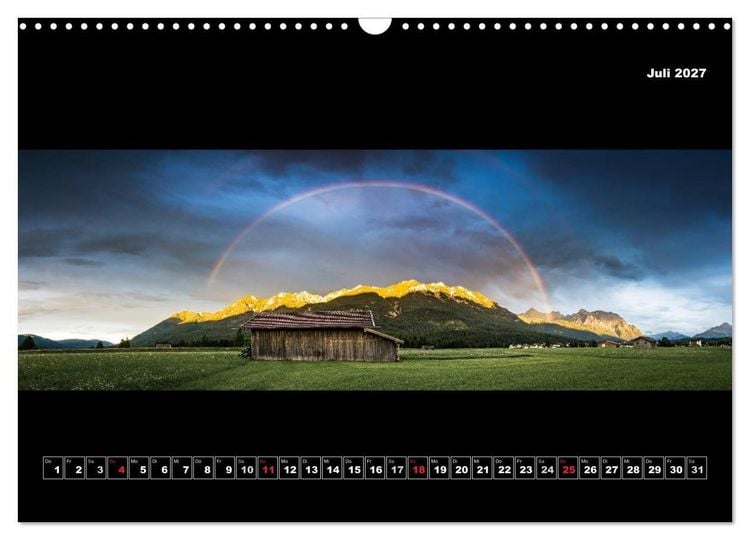 Produktbild: Weitblicke - Panoramen (Wandkalender 2027 DIN A3 quer), CALVENDO Monatskalender