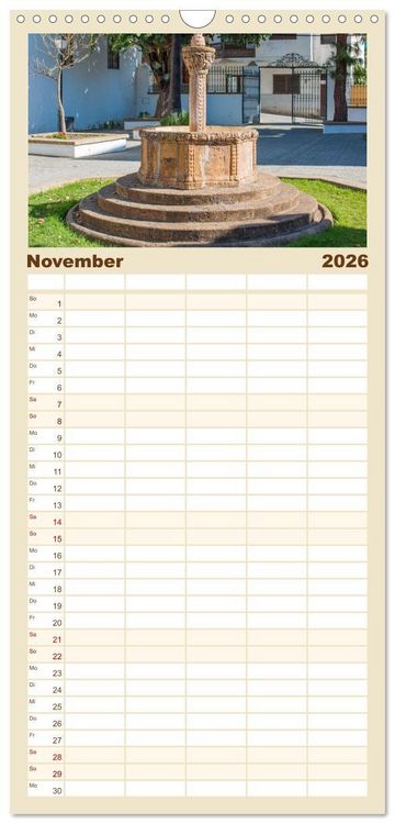 Produktbild: Familienplaner 2026 - Gran Canaria &ndash; Natur trifft Geschichte mit 5 Spalten (Wandkalender, 21 x 45 cm) CALVENDO