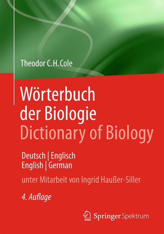 Produktbild: W&ouml;rterbuch der Biologie Dictionary of Biology