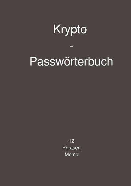 Produktbild: Krypto - Passw&ouml;rterbuch