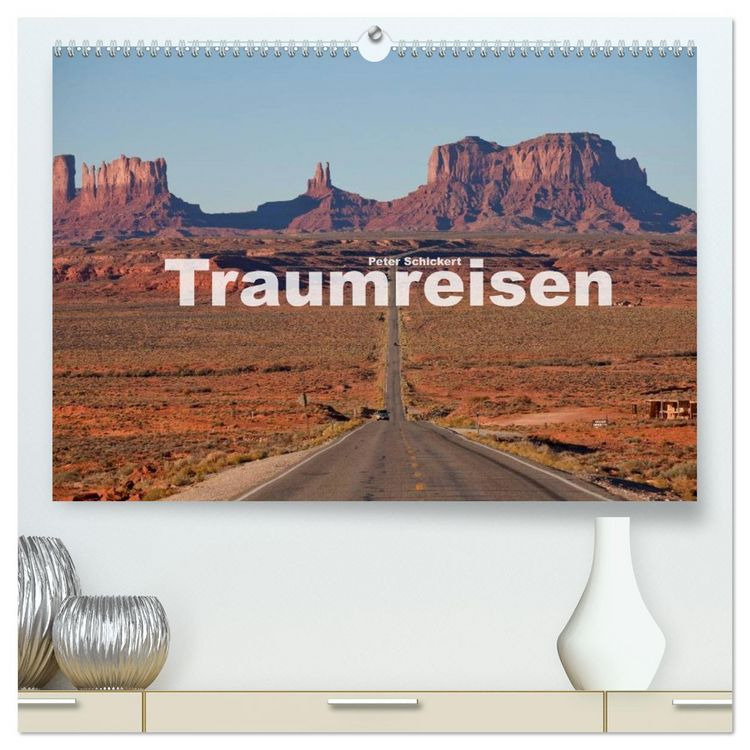 Produktbild: Traumreisen (hochwertiger Premium Wandkalender 2026 DIN A2 quer), Kunstdruck in Hochglanz