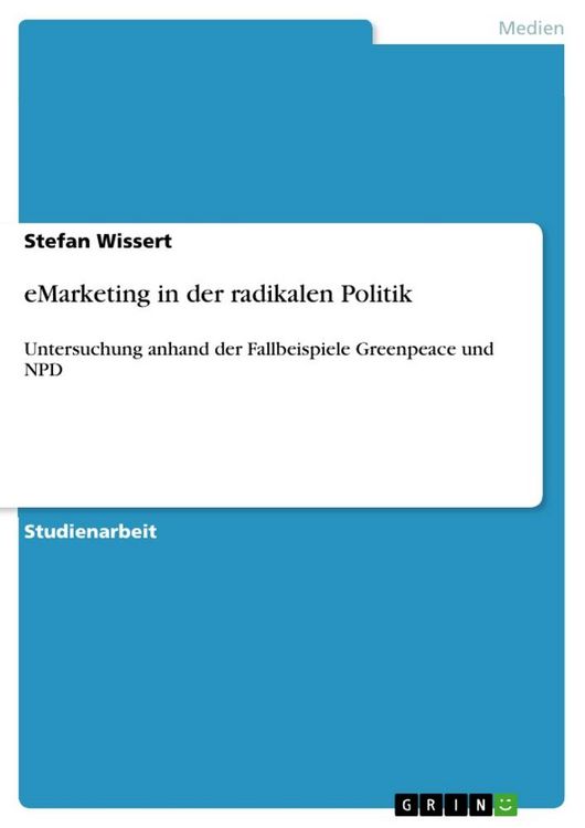 Produktbild: eMarketing in der radikalen Politik