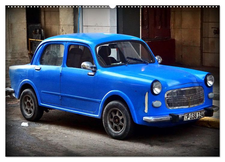 Produktbild: FIAT - Italienische Oldtimer in Kuba (hochwertiger Premium Wandkalender 2025 DIN A2 quer), Kunstdruck in Hochglanz