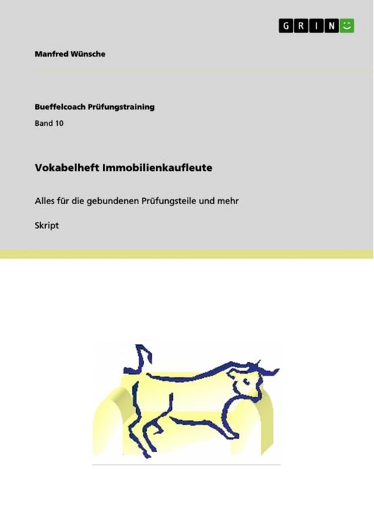 Produktbild: Vokabelheft Immobilienkaufleute