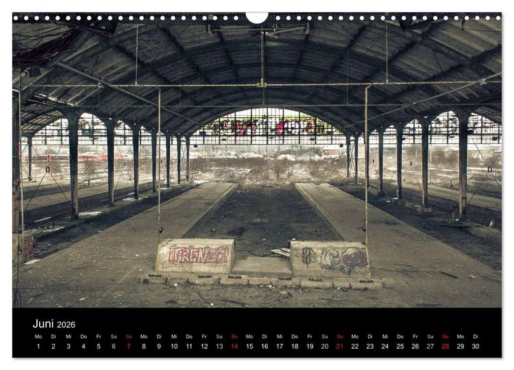 Produktbild: Verlassene Orte. Alter Postbahnhof Leipzig (Wandkalender 2026 DIN A3 quer), CALVENDO Monatskalender