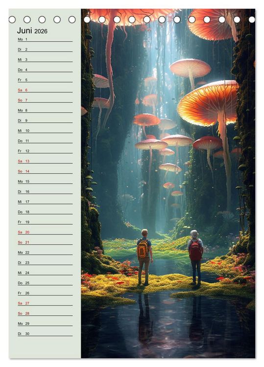 Produktbild: Von oben und unten (Tischkalender 2026 DIN A5 hoch), CALVENDO Monatskalender