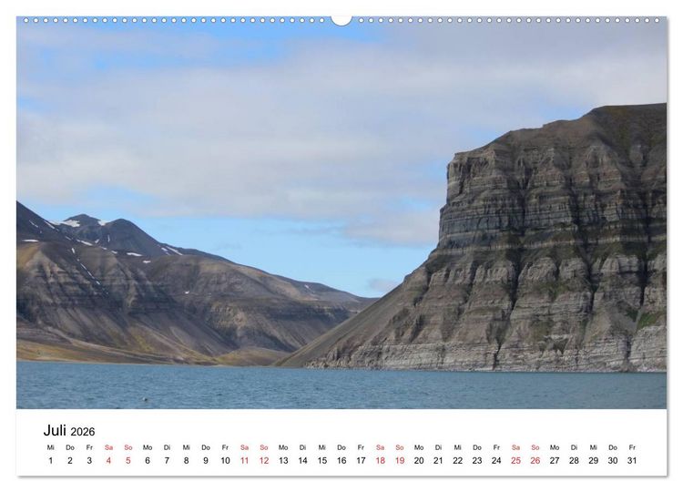 Produktbild: Svalbard 2026 (hochwertiger Premium Wandkalender 2026 DIN A2 quer), Kunstdruck in Hochglanz