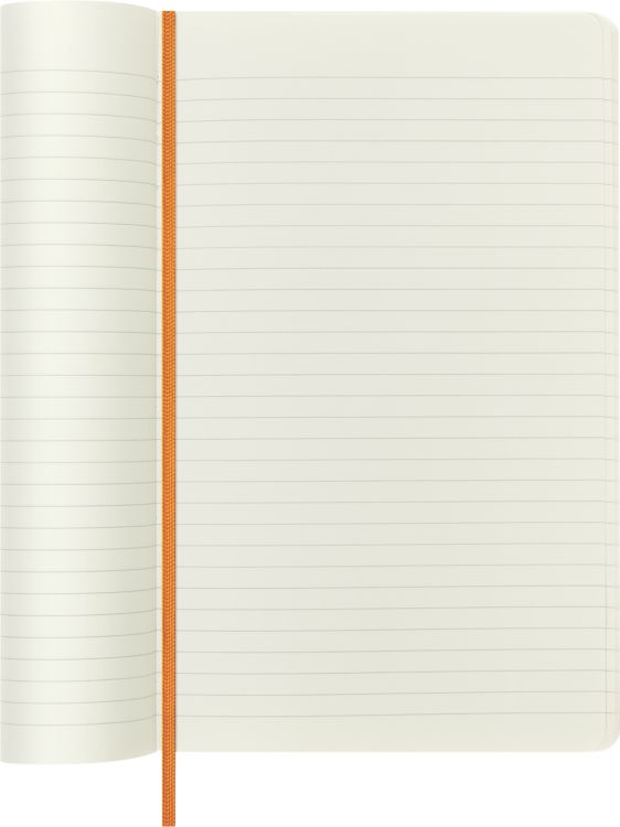 Produktbild: Moleskine Vegea Capri Notizbuch Large/A5 liniert weicher Einband orange in Box