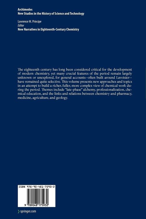 Produktbild: New Narratives in Eighteenth-Century Chemistry