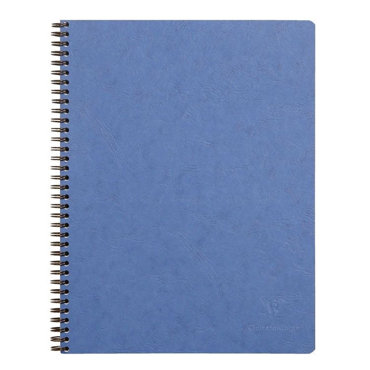 Produktbild: Age Bag Collegeblock mit Doppelspirale, A4+ 80 Blatt abtrennbar, perforiert, 4-fach gelocht, kariert, Einband blau