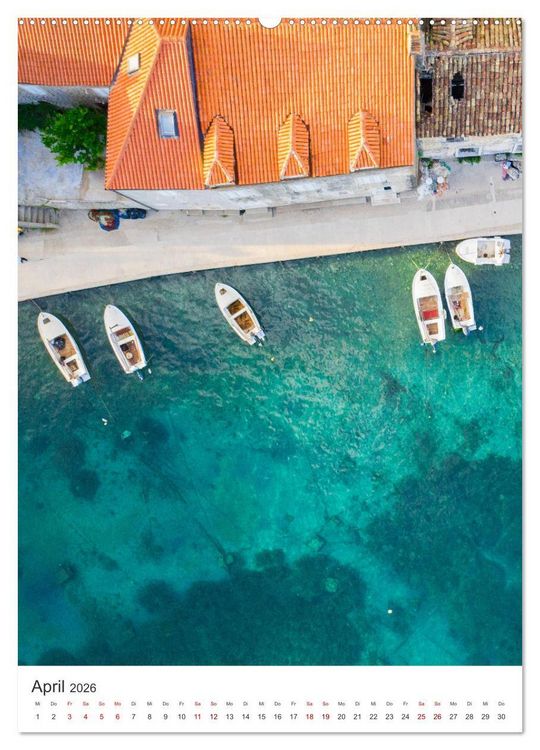 Produktbild: Kroatien - Eine Reise in das wundersch&ouml;ne Land. (Wandkalender 2026 DIN A2 hoch), CALVENDO Monatskalender