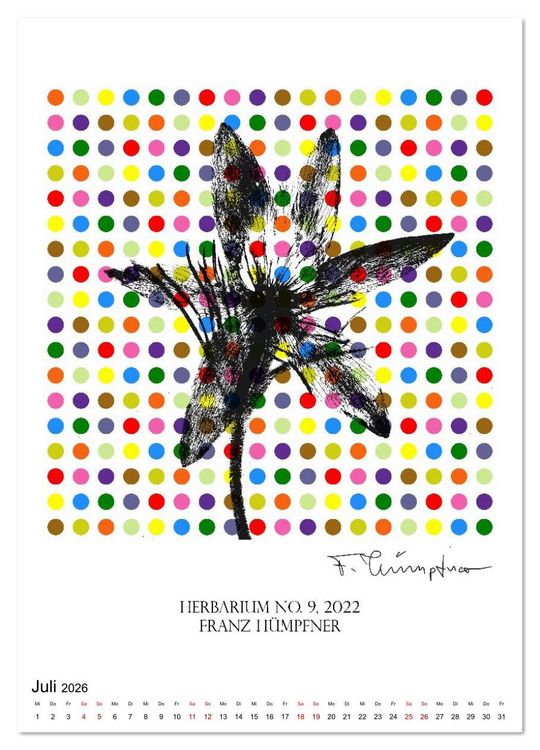 Produktbild: Mandala Artworks - Kunstkalender von Franz Huempfner (hochwertiger Premium Wandkalender 2026 DIN A2 hoch), Kunstdruck in Hochglanz