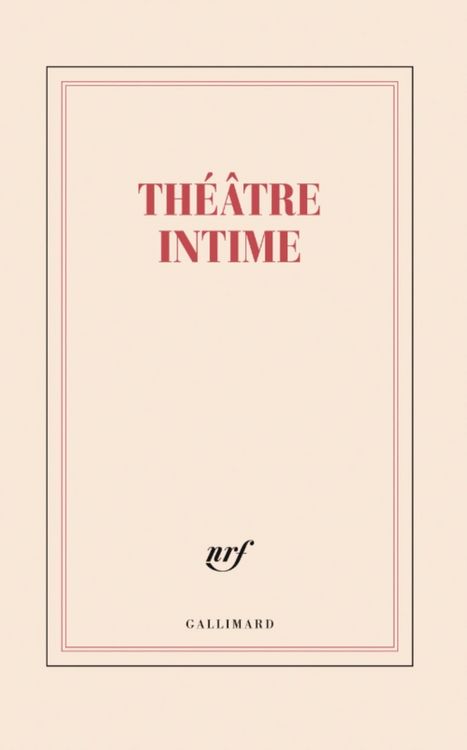 Produktbild: Th&eacute;&acirc;tre intime : grand carnet lign&eacute;