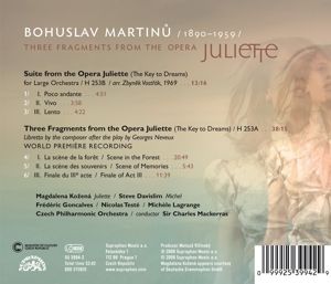 Produktbild: Drei Fragmente und Suite aus der Oper Juliette