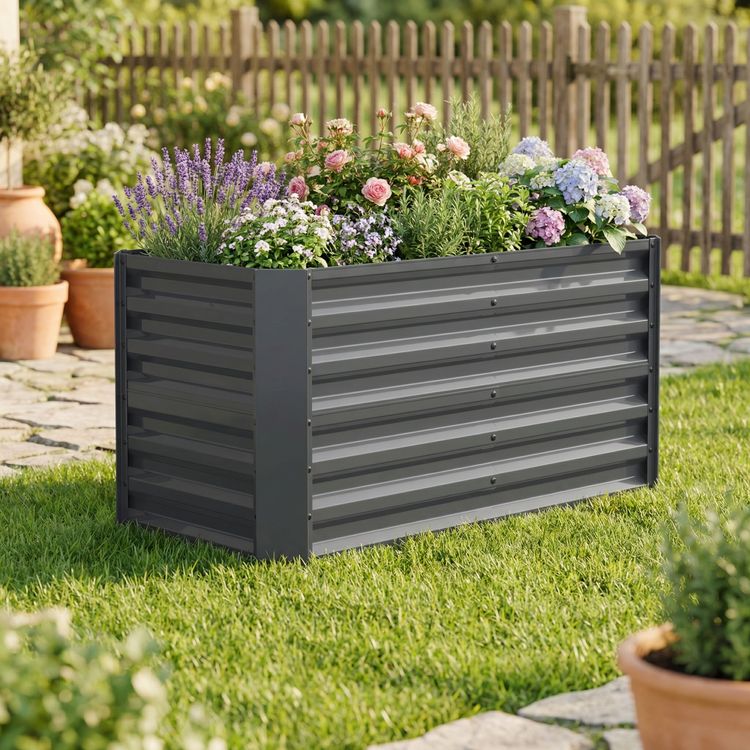 Produktbild: Metall Hochbeet Gartenbeet 180x90 Galdo L