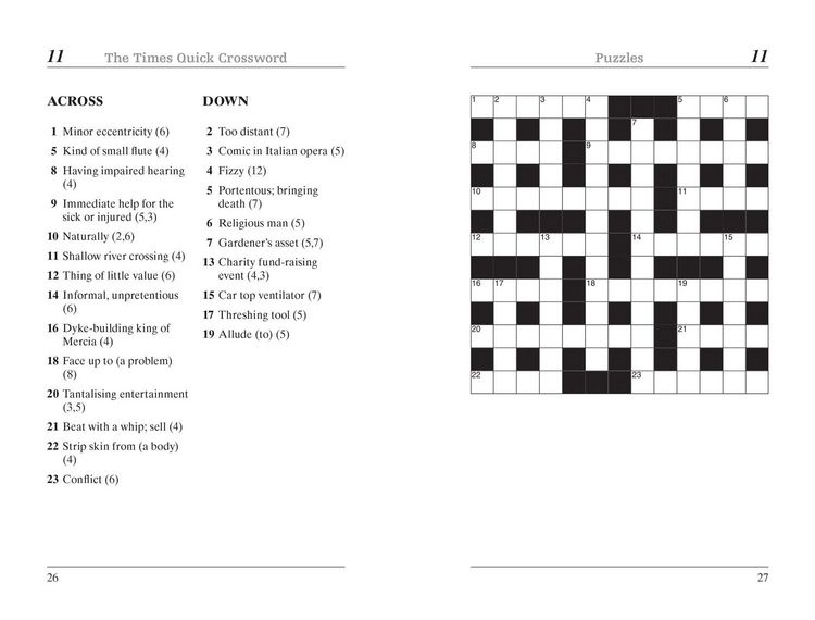 Produktbild: TIMES QUICK XWORD 26 PB