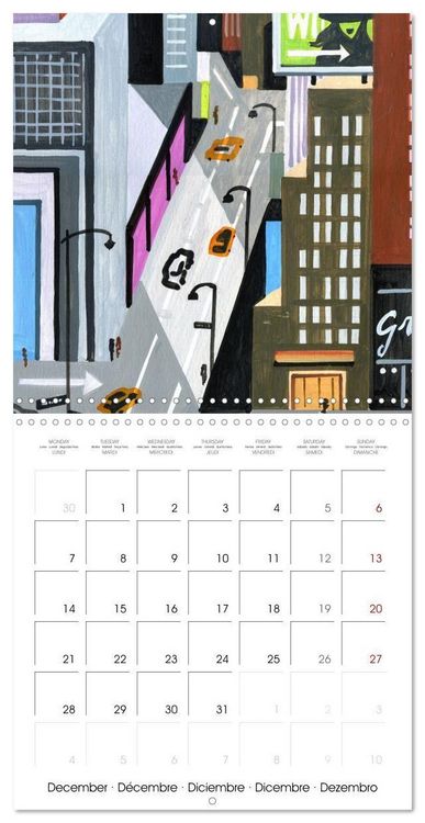 Produktbild: NEW YORK, d'hier &agrave; aujourd'hui (Calendrier mural carr&eacute; 2026 30x30 cm) Calendrier double avec une page pour vos prises de notes