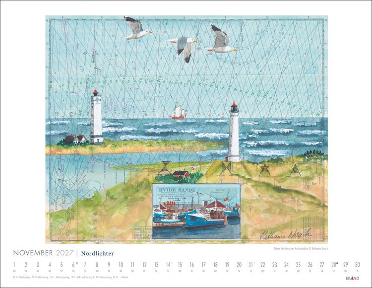 Produktbild: Nordlichter - See(h)karten Kalender 2027