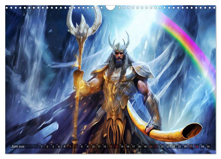 Produktbild: G&ouml;tterd&auml;mmerung - Der Ragnar&ouml;k in der nordischen Mythologie (Wandkalender 2026 DIN A3 quer), CALVENDO Monatskalender