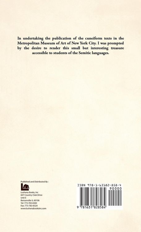 Produktbild: Cuneiform Texts in the Metropolitan Museum of Art