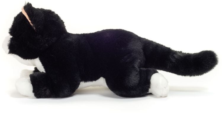 Produktbild: Teddy Hermann 91835 - Schlenkerkatze schwarz, Stofftier, Pl&uuml;schtier, 30 cm