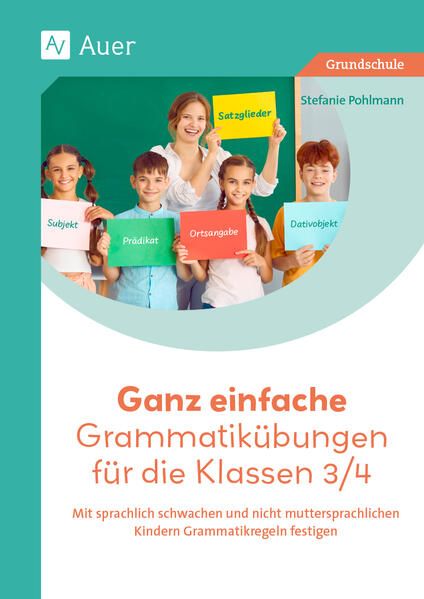 Produktbild: Ganz einfache Grammatik&uuml;bungen f&uuml;r die Klassen 3/4