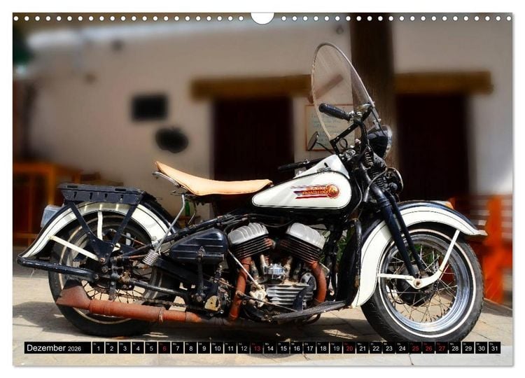 Produktbild: Harley Davidson WLA 750 (Wandkalender 2026 DIN A3 quer), CALVENDO Monatskalender