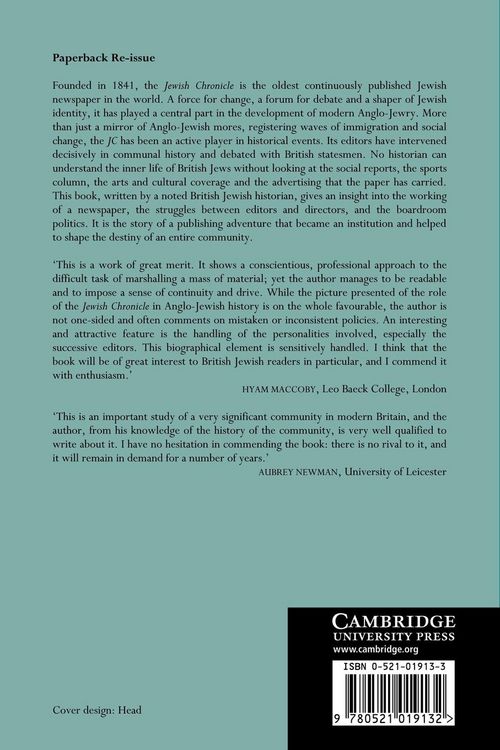Produktbild: The Jewish Chronicle and Anglo-Jewry, 1841 1991