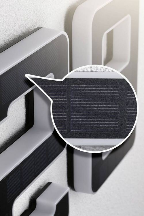Produktbild: Paulmann 79845 Solar-Hausnummernleuchte 0.20W Warmwei&szlig; Schwarz