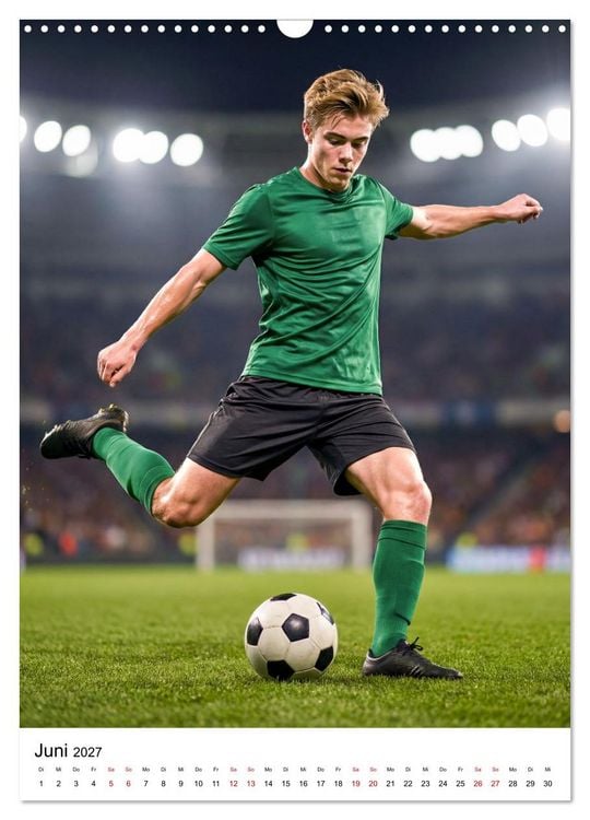 Produktbild: Am Ball - Dynamik des modernen Fu&szlig;balls (Wandkalender 2027 DIN A3 hoch), CALVENDO Monatskalender