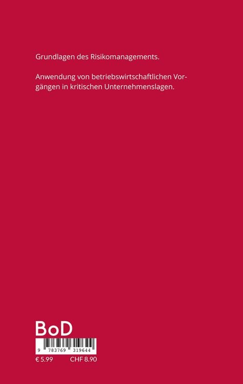 Produktbild: Grundlagen des Risikomanagements