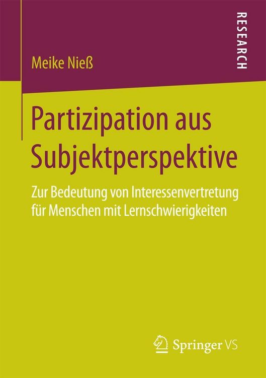 Produktbild: Partizipation aus Subjektperspektive