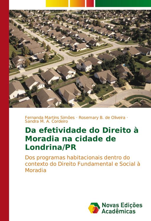 Produktbild: Da efetividade do Direito &agrave; Moradia na cidade de Londrina/PR