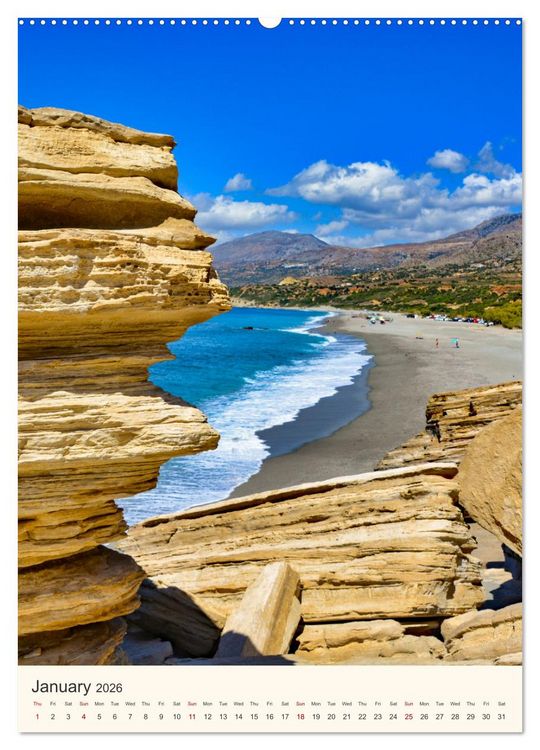 Produktbild: A feast for the eyes - Crete (High Quality Premium Wall Calendar 2026 DIN A2 portrait),CALVENDO 12 Month Wall Calendar
