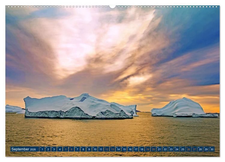 Produktbild: Berge aus Eis (hochwertiger Premium Wandkalender 2026 DIN A2 quer), Kunstdruck in Hochglanz