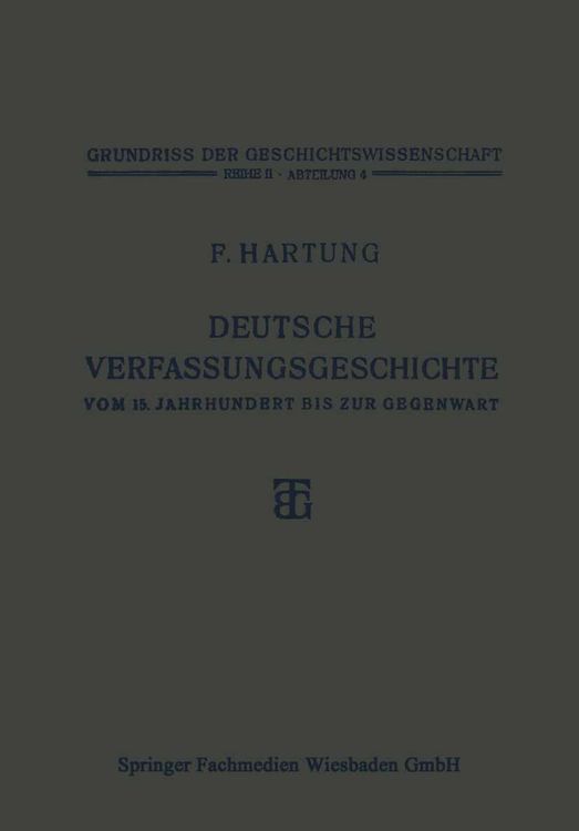 Produktbild: Deutsche Verfassungsgeschichte vom 15. Jahrhundert bis zur Gegenwart