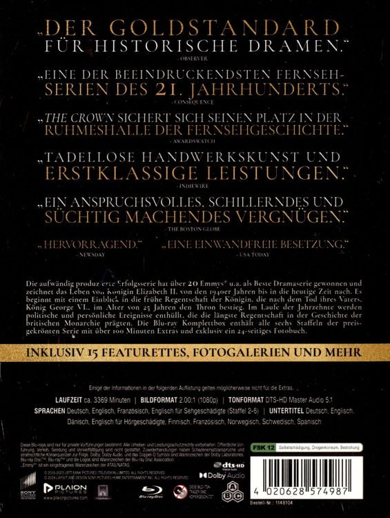 Produktbild: The Crown - Die komplette Serie [24 BRs]