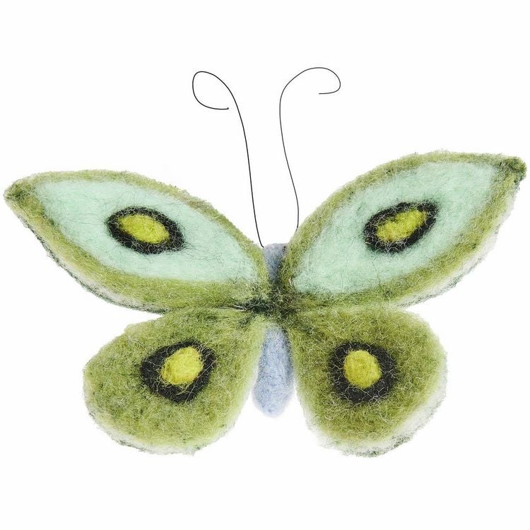 Produktbild: Aufh&auml;nger Filz-Schmetterling hellblau 10 x 10,5 x 7cm