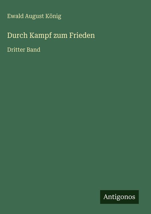 Produktbild: Durch Kampf zum Frieden