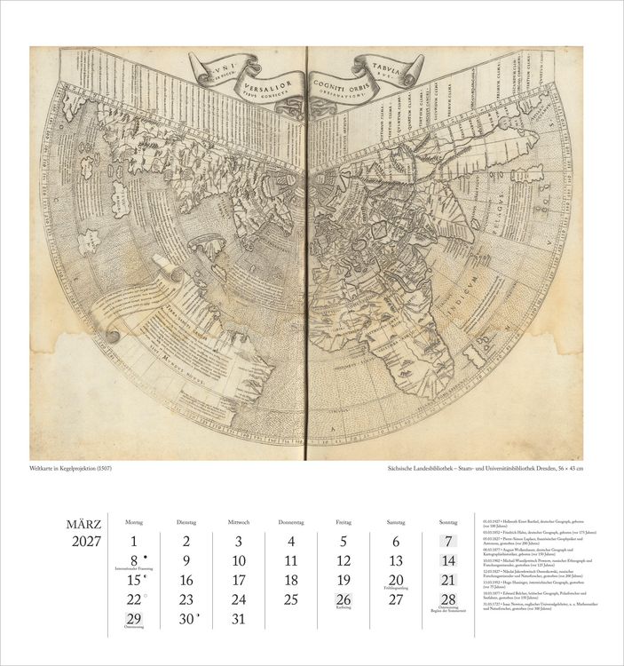 Produktbild: Geographisch-Kartographischer Kalender 2027