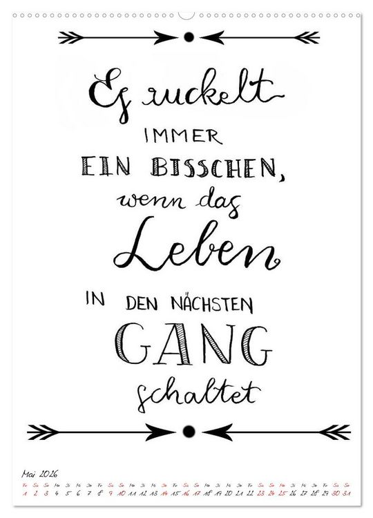 Produktbild: Spruch-Reich-handgeschriebene Spr&uuml;che von frech bis weise (hochwertiger Premium Wandkalender 2026 DIN A2 hoch), Kunstdruck in Hochglanz